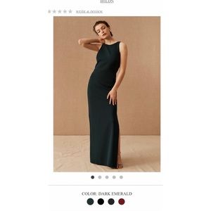 BHLDN Emerald Green bridesmaids dress size 2, floor length.